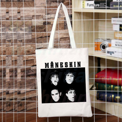Maneskin Hip Hop Gothic Punk Rock Graphic Korėja Ulzzang Pirkėjų krepšys Drobinis krepšys Rankinės Moteriškas krepšys Harajuku Pečių krepšiai