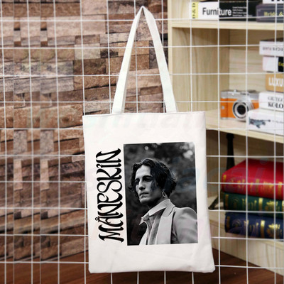 Maneskin Hip Hop Gothic Punk Rock Graphic Korėja Ulzzang Pirkėjų krepšys Drobinis krepšys Rankinės Moteriškas krepšys Harajuku Pečių krepšiai