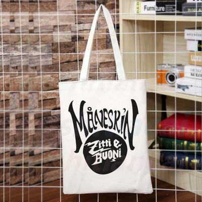 Maneskin Hip Hop Gothic Punk Rock Graphic Korėja Ulzzang Pirkėjų krepšys Drobinis krepšys Rankinės Moteriškas krepšys Harajuku Pečių krepšiai