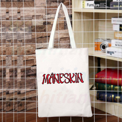 Maneskin Hip Hop Gothic Punk Rock Graphic Korėja Ulzzang Pirkėjų krepšys Drobinis krepšys Rankinės Moteriškas krepšys Harajuku Pečių krepšiai