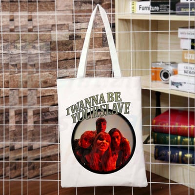 Maneskin Hip Hop Gothic Punk Rock Graphic Korėja Ulzzang Pirkėjų krepšys Drobinis krepšys Rankinės Moteriškas krepšys Harajuku Pečių krepšiai