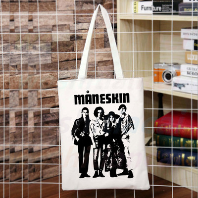 Maneskin Hip Hop Gothic Punk Rock Graphic Korėja Ulzzang Pirkėjų krepšys Drobinis krepšys Rankinės Moteriškas krepšys Harajuku Pečių krepšiai
