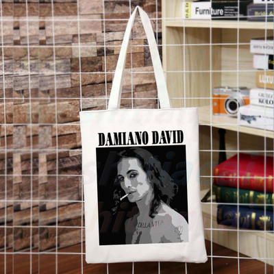 Maneskin Hip Hop Gothic Punk Rock Graphic Korėja Ulzzang Pirkėjų krepšys Drobinis krepšys Rankinės Moteriškas krepšys Harajuku Pečių krepšiai