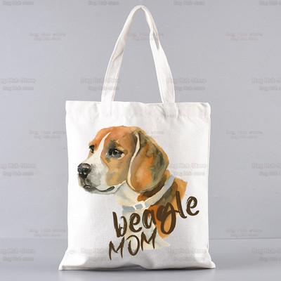 Dámska taška s kresleným vzorom Beagle Ulzzang s potlačou a bagelovým psíkom, roztomilá tote taška, kabelky, dámska taška Harajuku, tašky cez rameno