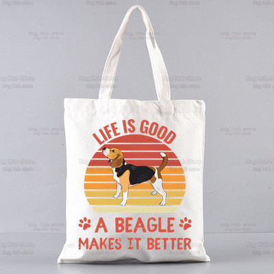 Dámska taška s kresleným vzorom Beagle Ulzzang s potlačou a bagelovým psíkom, roztomilá tote taška, kabelky, dámska taška Harajuku, tašky cez rameno