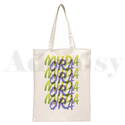 JoJo Bizarre Adventure Japanese Anime Manga Újrafelhasználható bevásárlótáska Női vászon hordtáskák Nyomtatás Ökotáska Vásárlói válltáskák