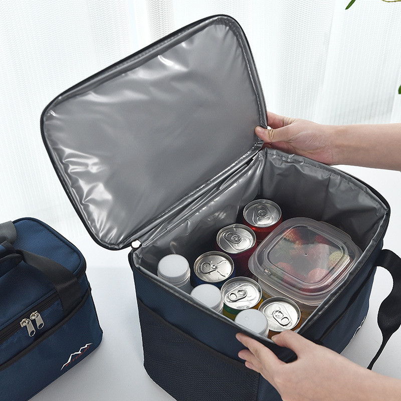 Zahusťte si čerstvé Bento obedové vrecko, prenosné vodotesné oxfordské plátno, pivo, jedlo, piknik, chladič, chladič, ľadový obal, úložné boxy