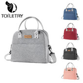 Hordozható válltáskák nagy kapacitású, hőszigetelt piknik ebédlődoboz Crossbody táska női irodai munka Élelmiszer kézitáska táska