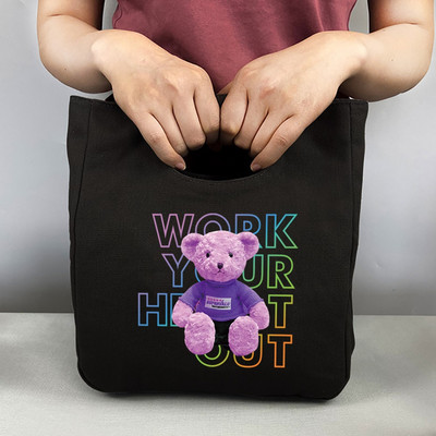 Nova prijenosna termo torba za ručak Putna platnena torba za piknik Sklopive rashladne torbe za pohranu izolirane hranom Otisak medvjeda za školski ured