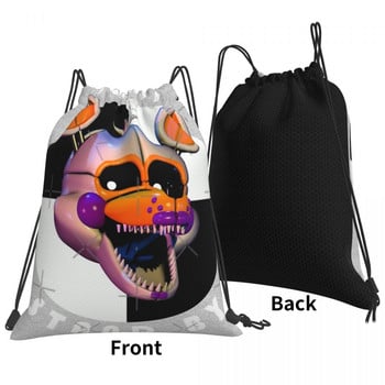 Lolbit Drawstring Τσάντες Σακίδια πλάτης Anime Τσάντες ταξιδιού Μικρό σακίδιο πλάτης Σακίδιο με κορδόνια