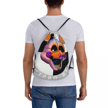 Lolbit Drawstring Τσάντες Σακίδια πλάτης Anime Τσάντες ταξιδιού Μικρό σακίδιο πλάτης Σακίδιο με κορδόνια