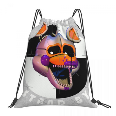 Lolbit Zsinóros táskák Hátizsákok Anime utazótáskák Kis hátizsák Zsinóros hátizsák