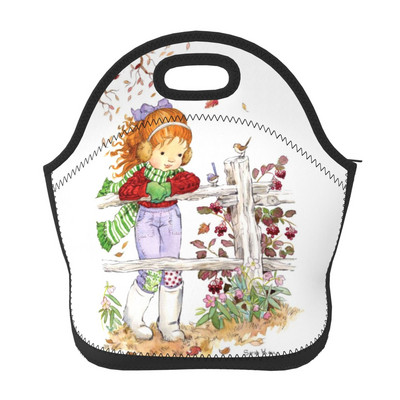 Sarah Kay Neoprenska torba za ručak/kutija za ručak/torba za ručak/torbe za piknik Izolirani hladnjak Organizator putovanja Školski radni ured