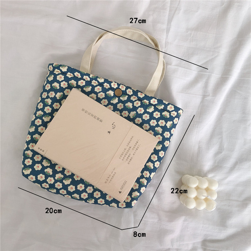 Nova torba za ručak Platnena kutija za ručak Torba za piknik Platnena mala torbica Posuda za večeru Vreće za pohranu hrane za uredske dame