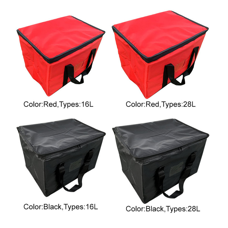 Sklopiva Oxford tkanina, torba za dostavu pizze velikog kapaciteta, zatvarač, s ručkom Keep Fresh Držač za pohranu, prijenosna za van