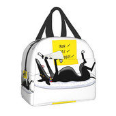 Cutie de prânz reutilizabilă pentru câini ogar, pentru femei, multifuncțională, gri, răcitoare termică, geantă de prânz izolată pentru alimente, copii, școlari