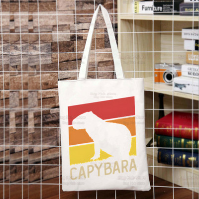 Capybara Cartoon Slatka životinja Torba za kupovinu Capybaras Bolsas De Tela Na rame Capibara Jutena torba Pamučna torba Sacola Reciclaje od jute