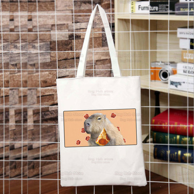 Capybara Cartoon Slatka životinja Torba za kupovinu Capybaras Bolsas De Tela Na rame Capibara Jutena torba Pamučna torba Sacola Reciclaje od jute
