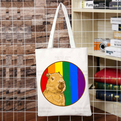 Capybara Cartoon Slatka životinja Torba za kupovinu Capybaras Bolsas De Tela Na rame Capibara Jutena torba Pamučna torba Sacola Reciclaje od jute