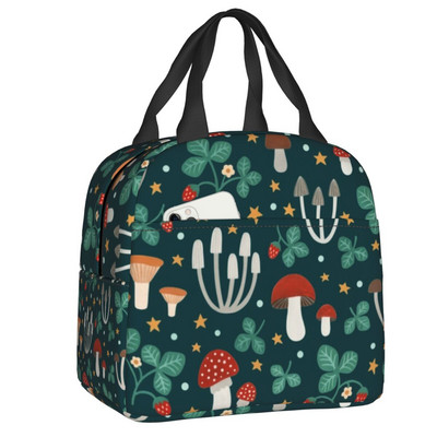 Individualus vasaros braškių priešpiečių krepšys Moteriškas termo aušintuvas, izoliuota priešpiečių dėžutė suaugusiems biuro terminių maišelių priešpiečių maišelis