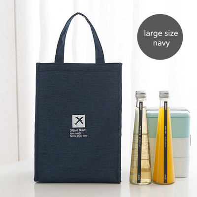 PURDORED 1 kom jednobojna torba za ručak za žene Termalna kutija za piknik torba za ručak Izolacija Bento torbica Organizator za hranu za putovanja učenika