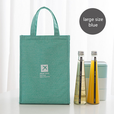 PURDORED 1 kom jednobojna torba za ručak za žene Termalna kutija za piknik torba za ručak Izolacija Bento torbica Organizator za hranu za putovanja učenika