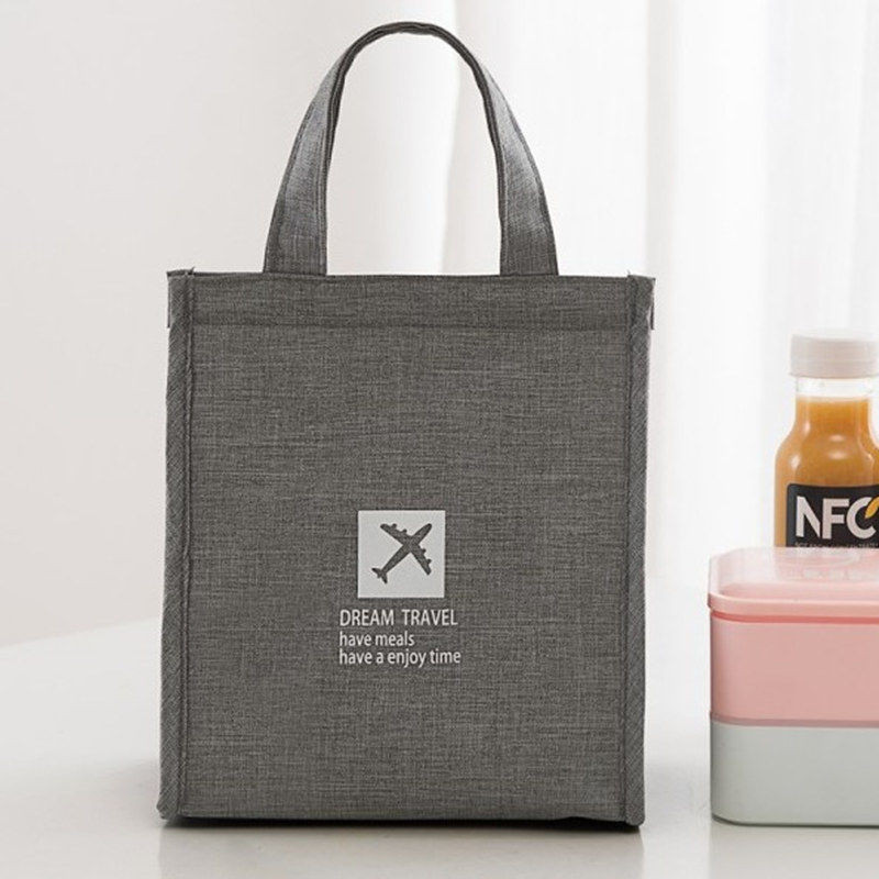 PURDORED 1 kom jednobojna torba za ručak za žene Termalna kutija za piknik torba za ručak Izolacija Bento torbica Organizator za hranu za putovanja učenika