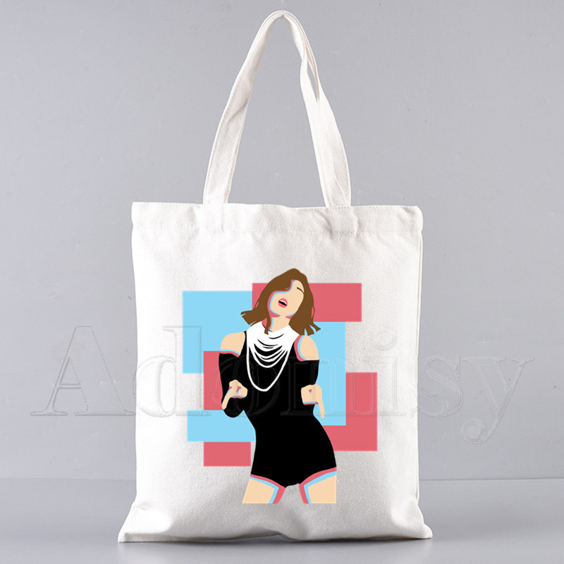 Divreiz sieviešu audekla soma Eko iepirkumu soma liela ietilpība plecu soma sievietēm, salokāma pludmales soma