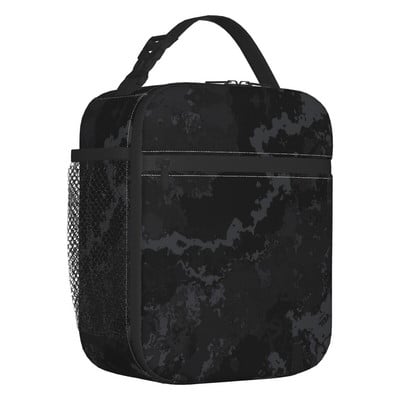 Geantă de prânz izolată Camo pentru femei, impermeabilă, militară, de camuflaj, Geanta termică pentru prânz, pe plajă, camping, călătorie