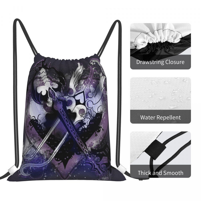 Tašky so sťahovacou šnúrkou Kingdom Hearts Oathkeeper Oblivion Batohy Tašky Cestovná taška Taška pre dievčatá Tašky so sťahovacou šnúrkou