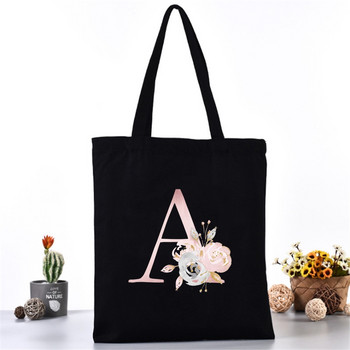 Fashion Tote πάνινη τσάντα Γυναικείες τσάντες ώμου Shoppers Eco Organizer Μεγάλη τσάντα χειρός ροζ γράμμα Πτυσσόμενο πακέτο αγορών