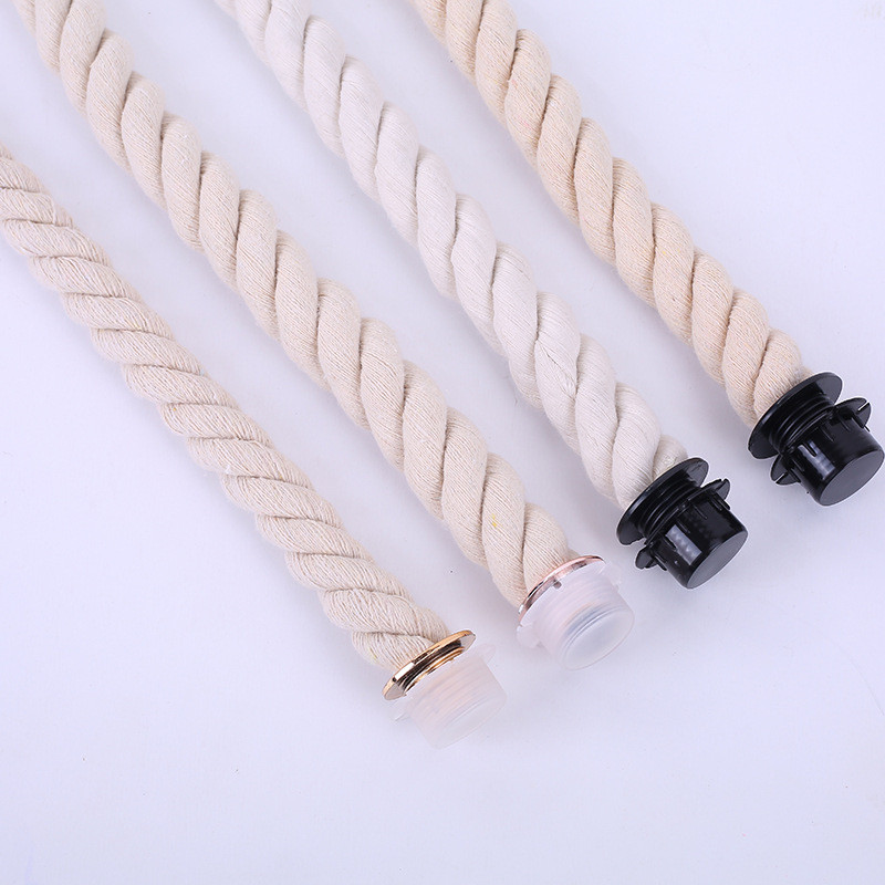 1 paar pikka lühikest musta naturaalset kanepitrossi käepidet O Bag Naiste käekoti jaoks Klassikaline mini EVA koti rihma köis Obagi vöö käekoti jaoks