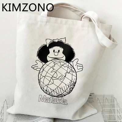 Mafalda torba za kupovinu torba za recikliranje pamuk bolsa torba torba od jute torba torba tkana tkanina od jute reciclaje grab