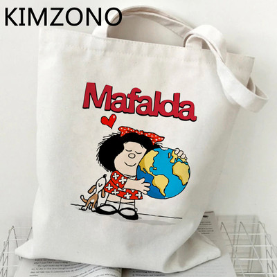 Mafalda torba za kupovinu torba za recikliranje pamuk bolsa torba torba od jute torba torba tkana tkanina od jute reciclaje grab