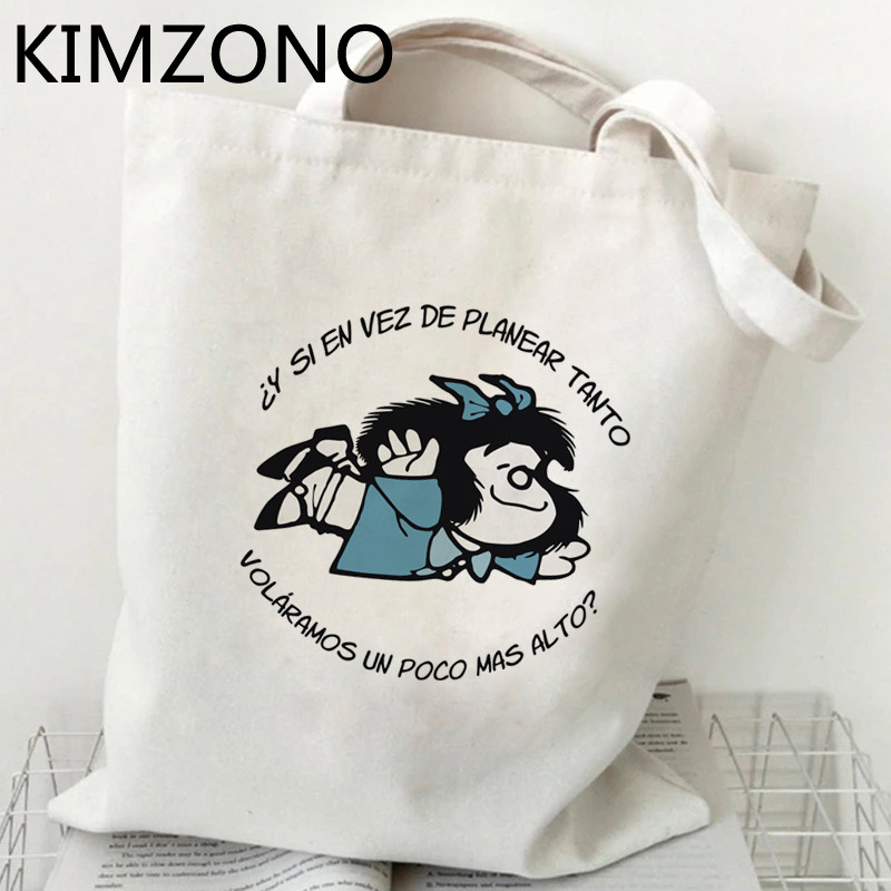 Mafalda torba za kupovinu torba za recikliranje pamuk bolsa torba torba od jute torba torba tkana tkanina od jute reciclaje grab