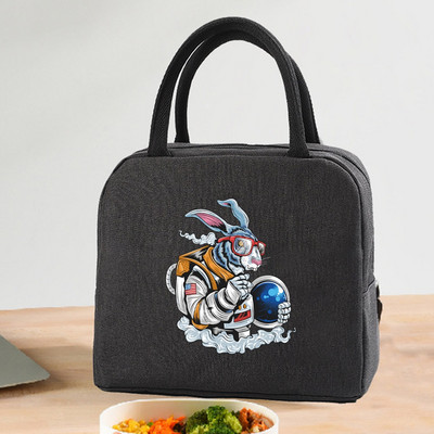 Izolirana torba za ručak, patentni zatvarač, hladnjak, termo torba, kutija za ručak, platnena torba za piknik, torbe za ručak za posao, ručna torba, astronautski uzorak