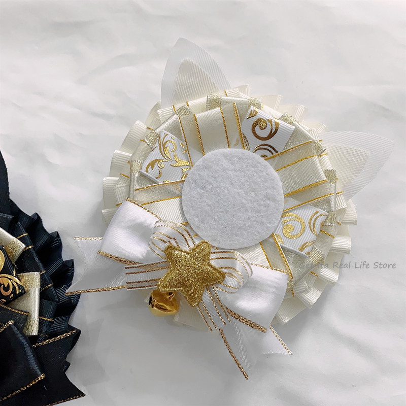 Kawaii Cat Držač za anime bedž Ita Bag Dodaci Ručno izrađena vrpca Mačka mašna Dekoracija za 55-58 mm Anime igle značke H301