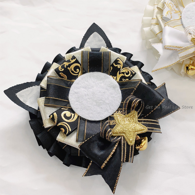 Kawaii Cat Držač za anime bedž Ita Bag Dodaci Ručno izrađena vrpca Mačka mašna Dekoracija za 55-58 mm Anime igle značke H301