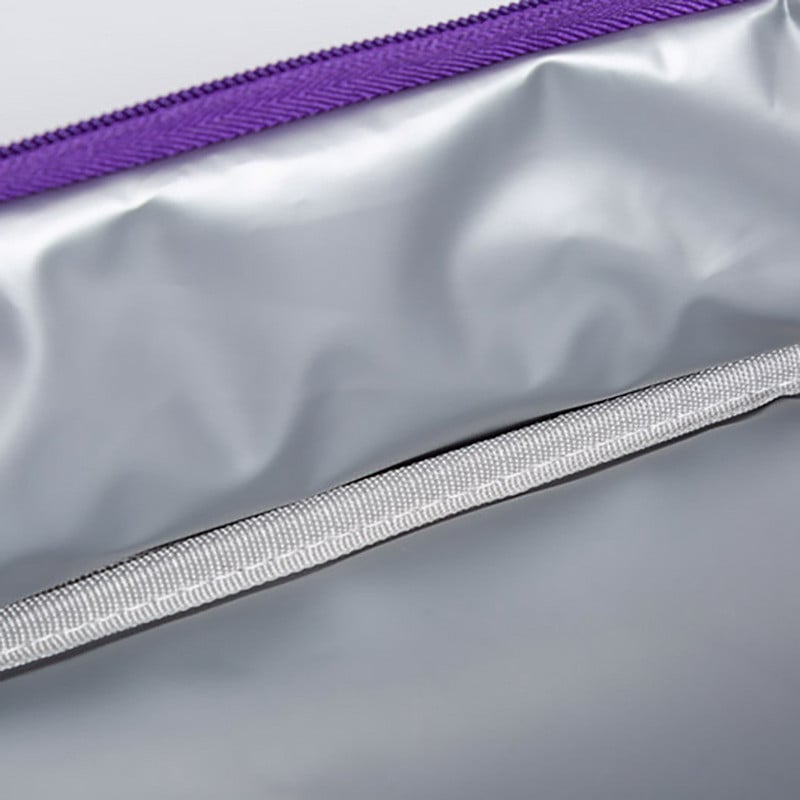 Geantă de prânz de mare capacitate cu cusături laser Geantă din plasă laterală Curea reglabilă Saci de depozitare pentru picnic pentru copii/adulti