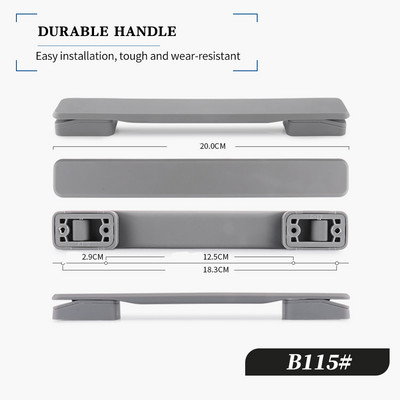 HANLUOKE B115 Accesorii pentru bagaje Mâner retractabil Mâner de transport Extractor Accesorii pentru bagaje universal Mâner Arc Metal