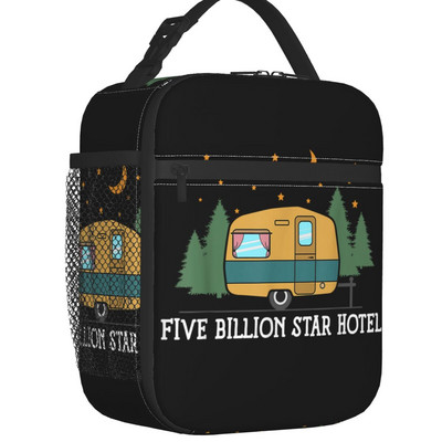 Adventure Camper Happy Camp Hőszigetelt Ebédtáska Női Hordozható Rajzfilm RV Van Life Cooler Thermal Bento Box Kids Iskolás Gyerekek