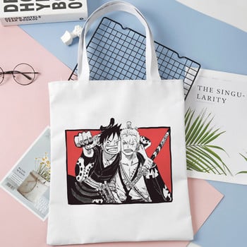 One Piece τσάντα αγορών eco shopper επαναχρησιμοποιήσιμη βαμβακερή τσάντα αγορών τσάντα shopper πτυσσόμενο υφασμάτινο υφασμάτινο σακουλάκι