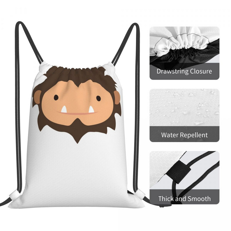 Sneaky Sasquatch ar lielu galvu aukliņu somas Mugursomas Vīriešu soma Soma vīriešiem Vīriešu mugursomas maza mugursoma sievietei