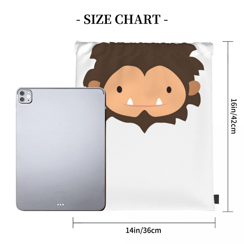 Sneaky Sasquatch ar lielu galvu aukliņu somas Mugursomas Vīriešu soma Soma vīriešiem Vīriešu mugursomas maza mugursoma sievietei