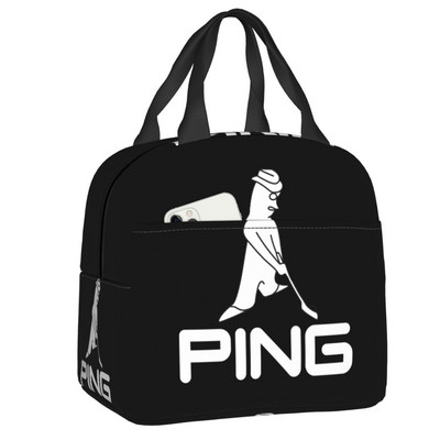 Torba za ručak s logotipom golfa za žene, muškarce, topla, hladnjak, izolirana kutija za ručak za studente, školske poslove, piknik, torbe za hranu