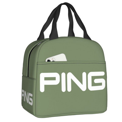 Torba za ručak s logotipom golfa za žene, muškarce, topla, hladnjak, izolirana kutija za ručak za studente, školske poslove, piknik, torbe za hranu