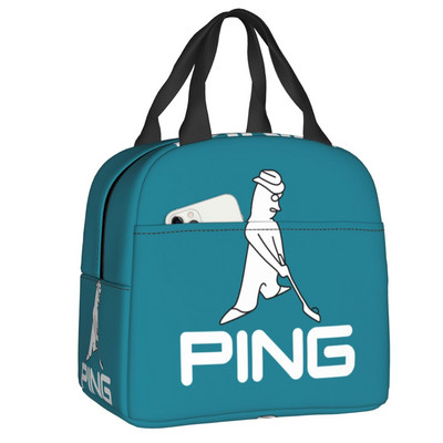 Torba za ručak s logotipom golfa za žene, muškarce, topla, hladnjak, izolirana kutija za ručak za studente, školske poslove, piknik, torbe za hranu