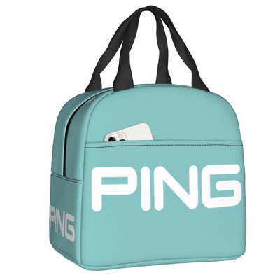 Torba za ručak s logotipom golfa za žene, muškarce, topla, hladnjak, izolirana kutija za ručak za studente, školske poslove, piknik, torbe za hranu