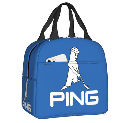 Torba za ručak s logotipom golfa za žene, muškarce, topla, hladnjak, izolirana kutija za ručak za studente, školske poslove, piknik, torbe za hranu