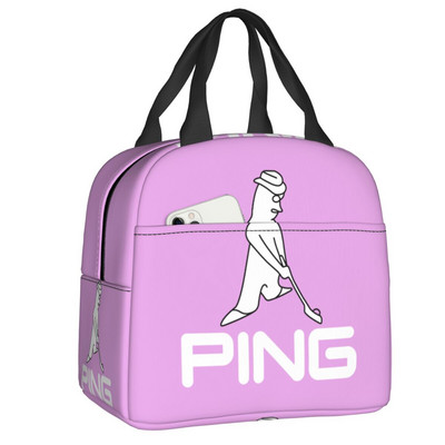 Torba za ručak s logotipom golfa za žene, muškarce, topla, hladnjak, izolirana kutija za ručak za studente, školske poslove, piknik, torbe za hranu